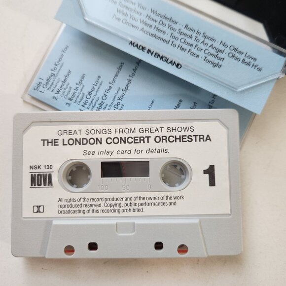 The London Concert Orchestra Great Songs From Great Shows Audio Cassette Made In - Picture 4 of 5